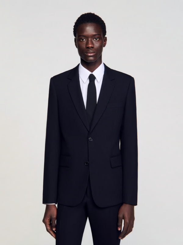 Le marié - Blog Mariage Madame C Veste col tailleur en laine Sandro