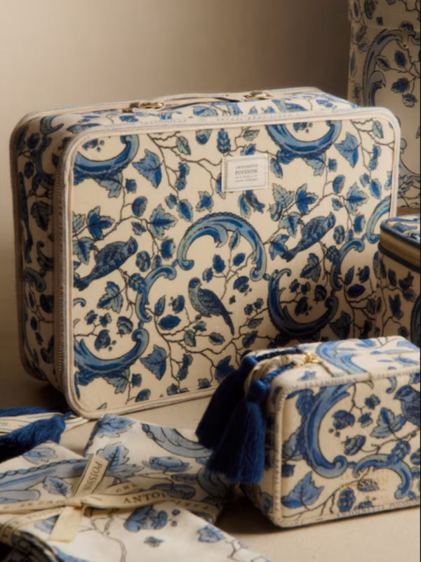Valisette Oiseaux Bleus Sézane x Antoinette Poisson