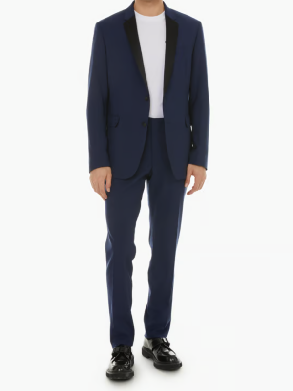 Le marié - Blog Mariage Madame C Costume en laine bleu Au Printemps Paris