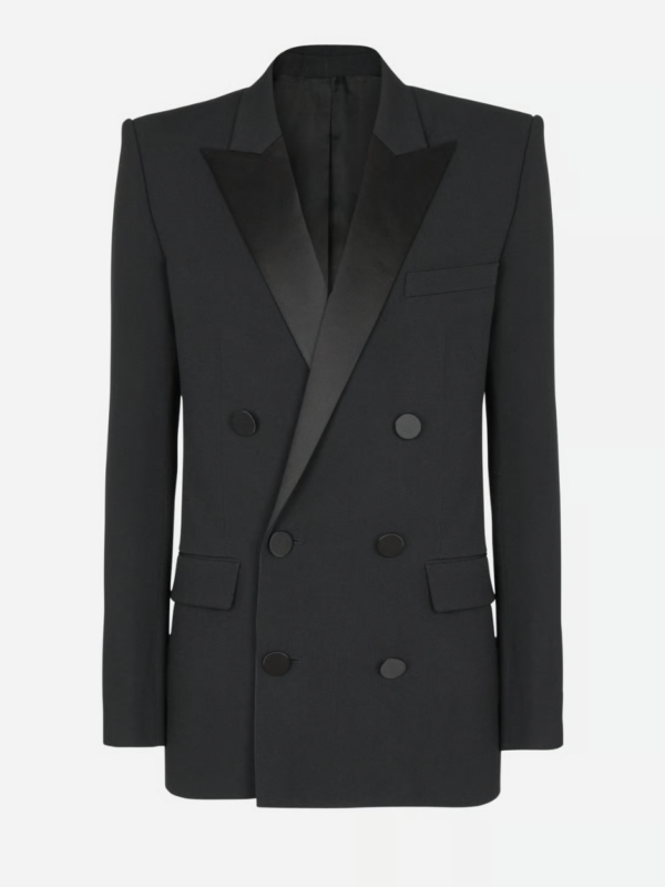 Le marié - Blog Mariage Madame C Blazer en grain de poudre avec revers en satin Balmain