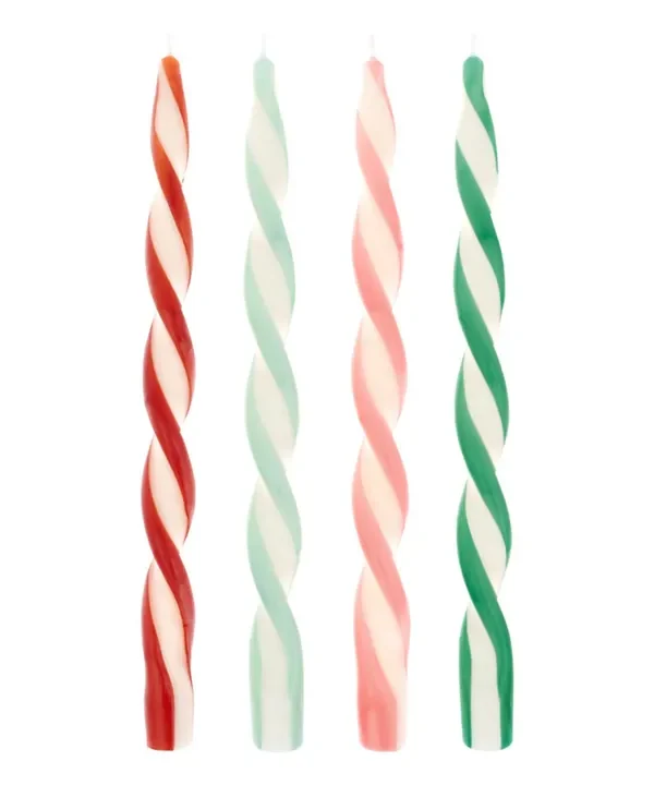 Bougies torsadées assorties Meri Meri