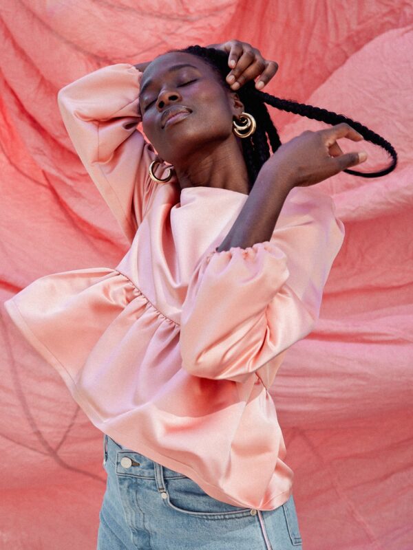 Top Sophie en satin rose Make my Lemonade