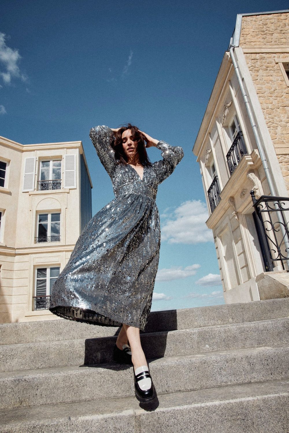 Robe Natacha sequins Make my Lemonade