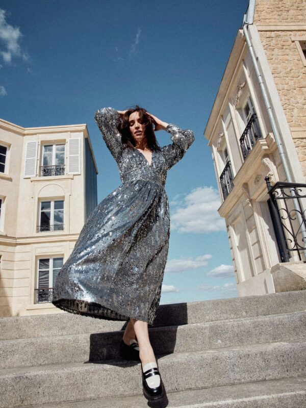 Robe Natacha sequins Make my Lemonade