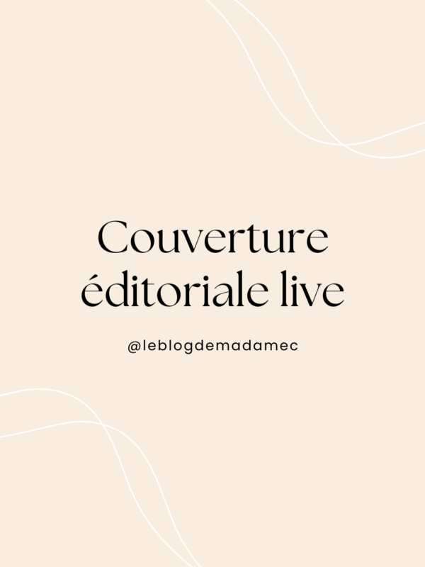 Couverture éditoriale live