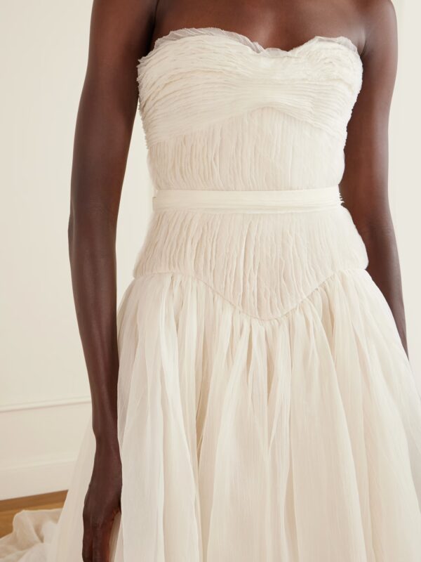 Robe bustier Henrietta en organza de soie Danielle Frankel