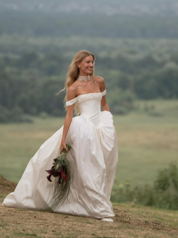 Robe de mariée en taffetas Corset style 19ème Le Bride Atelier