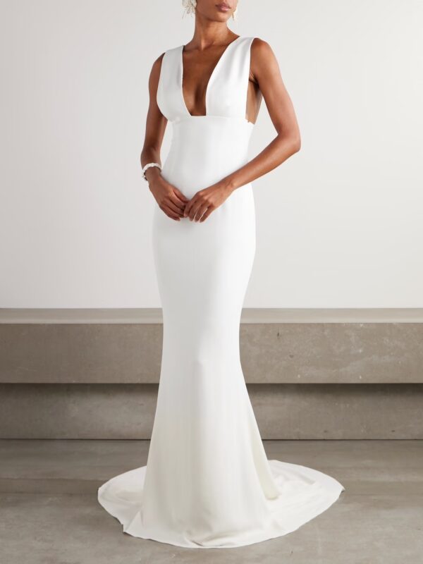 Robe longue en crêpe Stella McCartney