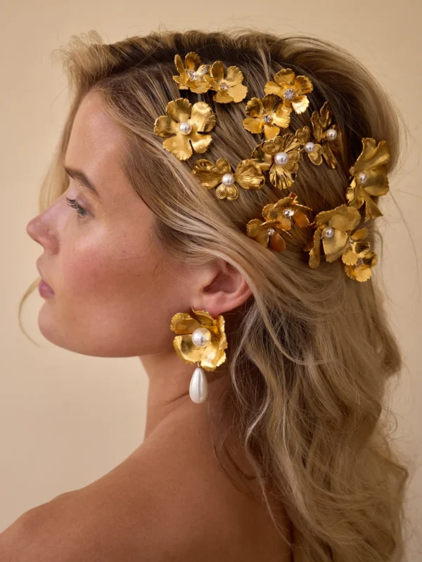 So Hélo Collection 2026 : Bijoux et accessoires de la mariée - Blog Mariage Madame C Ensemble de peignes fleuris Lelet NY