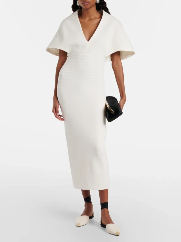 Robe de mariée en maille Jacquemus