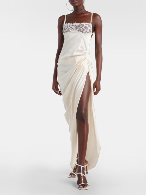Robe longue de mariée Saudade à broderies Jacquemus