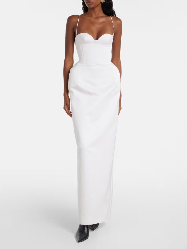 Robe de mariée longue en satin Magda Butrym