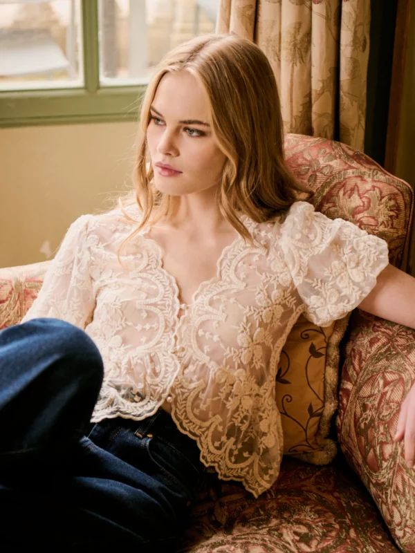 Blouse en dentelle Trouville Petite Mendigote
