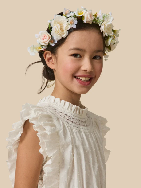 Couronne de fleurs enfant écru Cyrillus Cortège