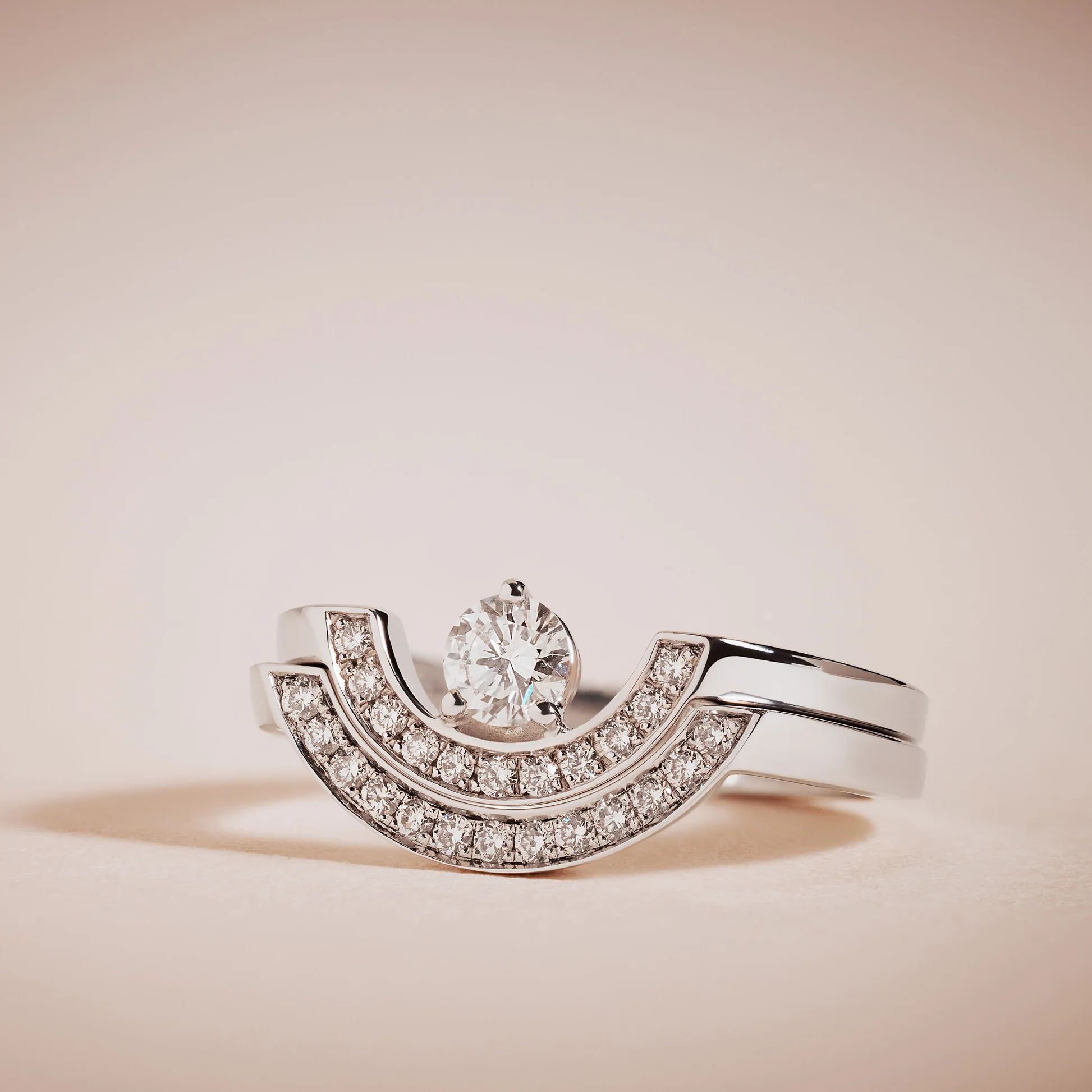 Bague intrépide Or Blanc 18k Loyale Paris