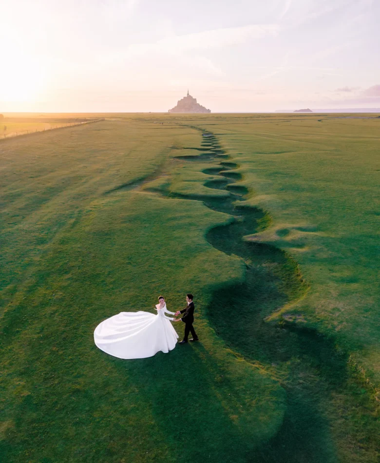 Mariage de Ming Xi & Mario Ho au Mont-Saint-Michel © Jose Villa