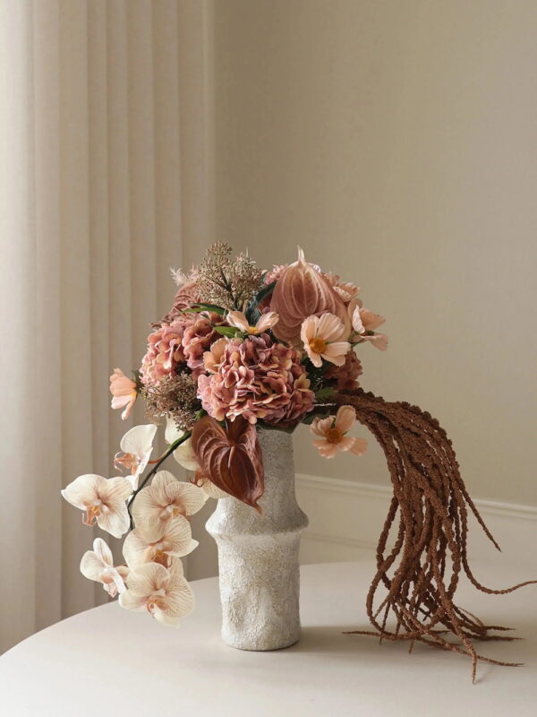 Créer une liste de mariage à son image - Blog Mariage Madame C Bouquet de fleurs artificielles Old Rose Botané