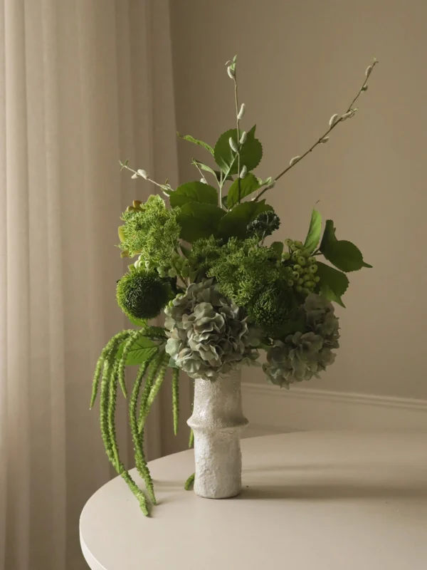 Créer une liste de mariage à son image - Blog Mariage Madame C Bouquet de fleurs artificielles Emerald Essence Botané