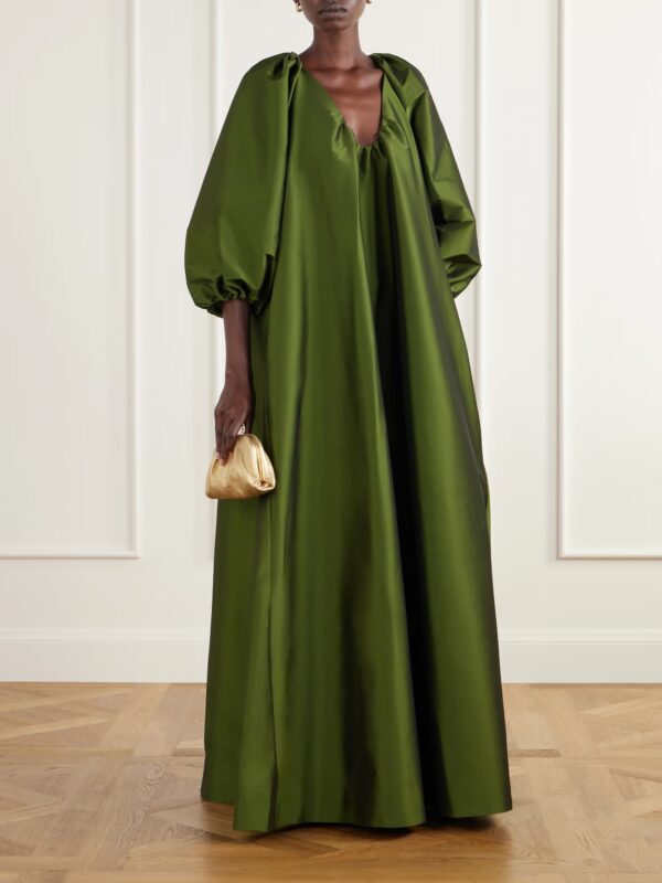 Robe en taffetas froncée George Bernadette
