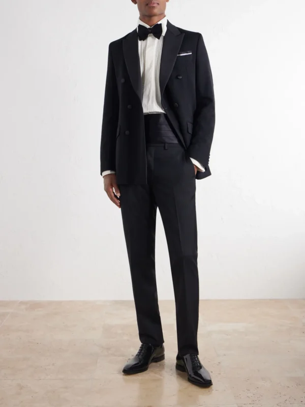 Veste de smoking croisée en laine Favourbrook