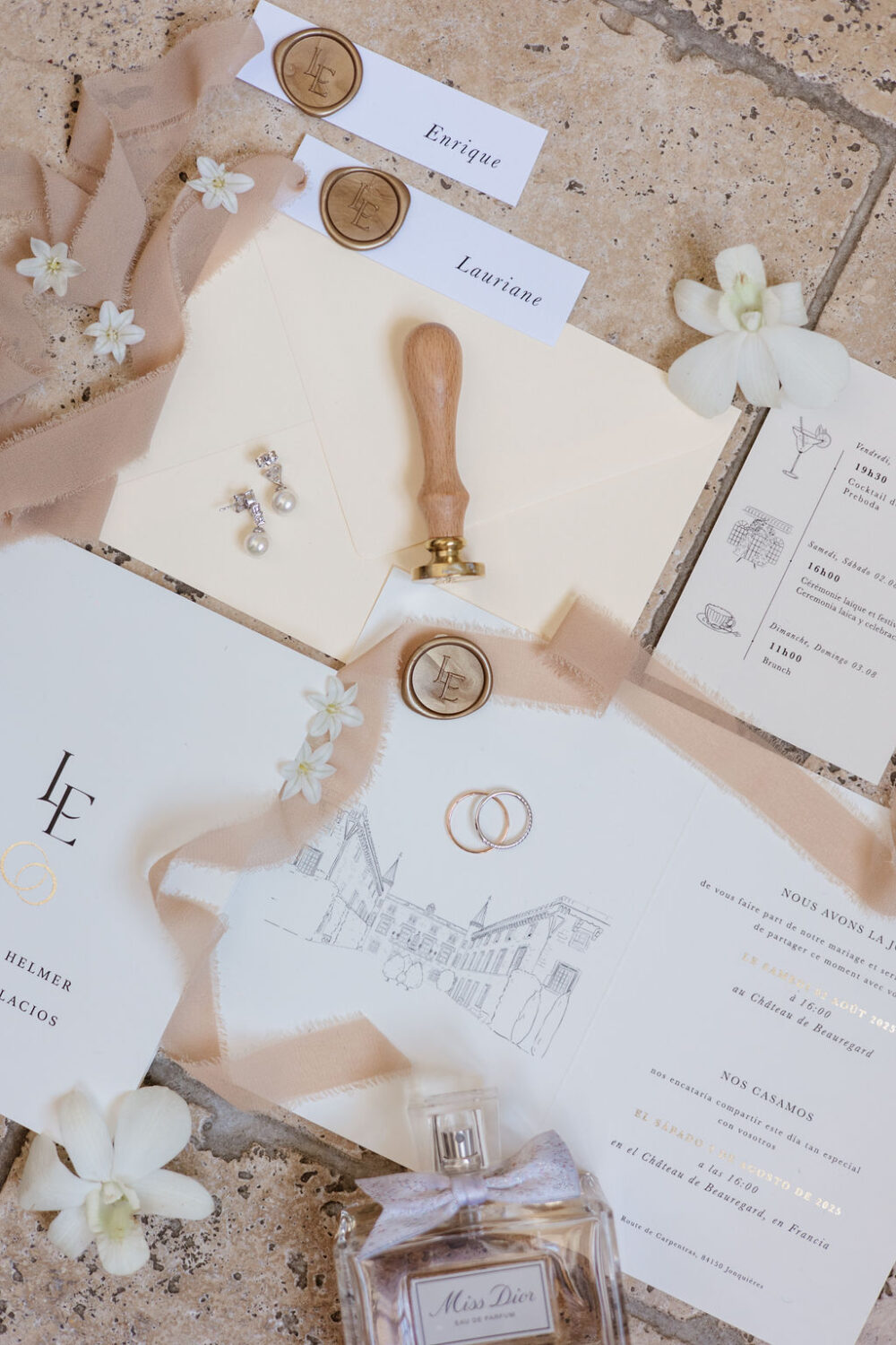Mariage au Château de Beauregard en Provence — Lauriane & Enrique - Blog Mariage Madame C