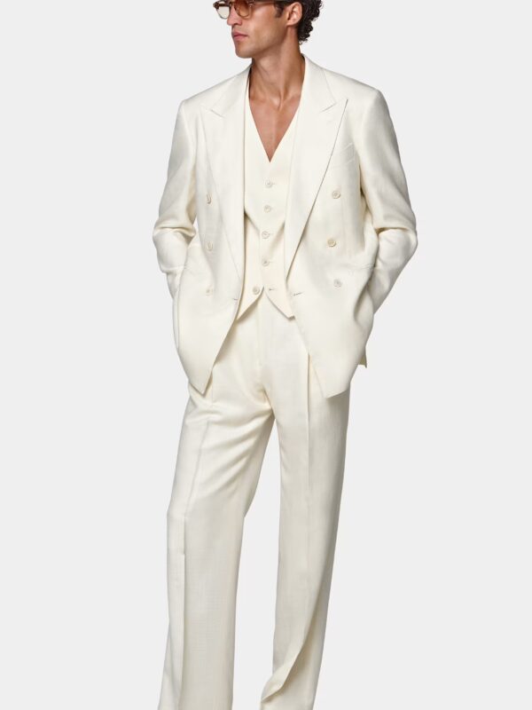Costume blanc cassé Roma coupe Relaxed Suitsupply